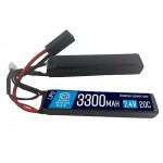 АКБ BlueMAX 7.4V Lipo 3300mAh 20C nunchuck 2x (17x20x105) М-серия цевье, приклад